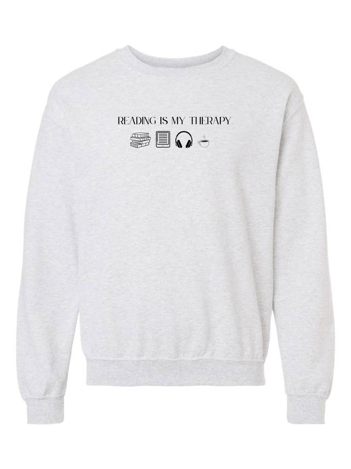 Reading is my Therapy @hellothriftypages for wholesale by needlexstitchco