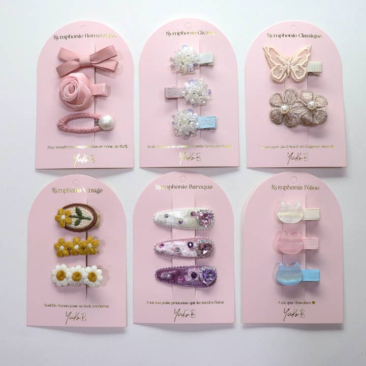 Yuko B - Wholesale Hair Clip - Women's - Offer with display - Symphonique Barrettes4
