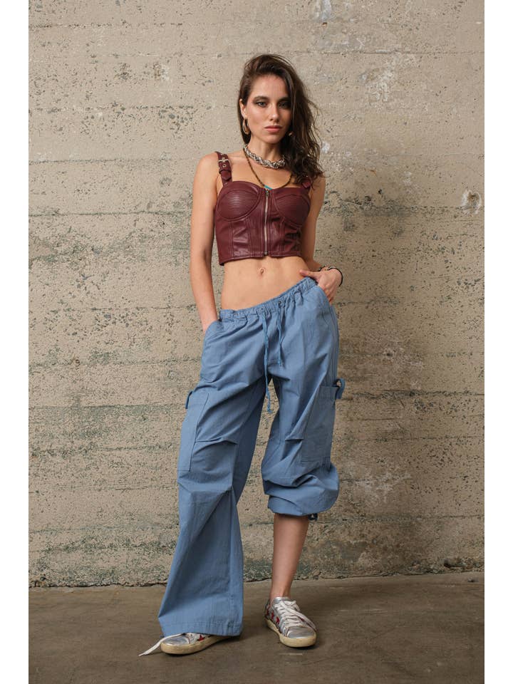 Signature 8 - Wholesale Blouse - Women's - LEATHERETTE TOP S1043918