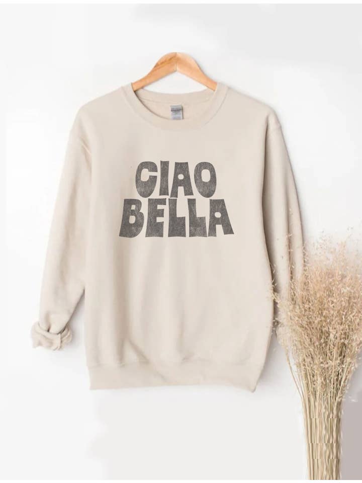 PINK NABI - Wholesale Graphic Sweatshirt - Women's - PNSS-P6726 Ciao Bella Graphic sweatshirt4