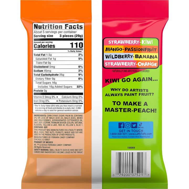 Shop The King - Wholesale Taffy - Laffy Taffy Candy, Fruit Combos, Individually Wrapped Mini Bars, 6 Ounce