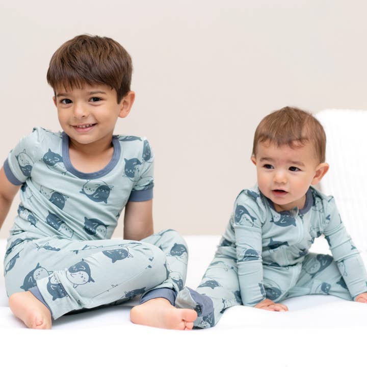 Bamboo Zip-up Footies (Print) for wholesale by Silkberry Baby