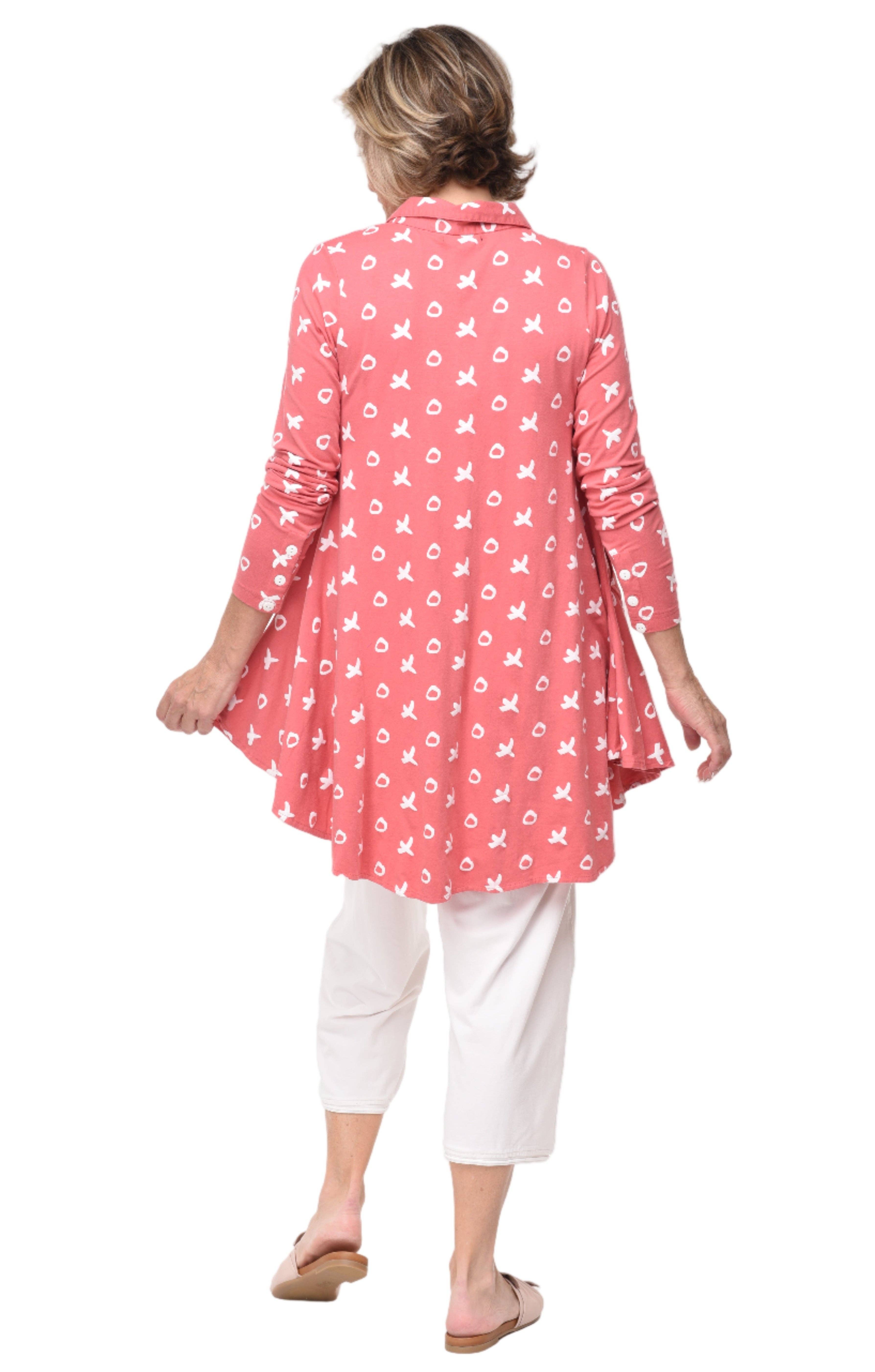 Tulip Clothing - Wholesale Button Down Shirt - Women's - SDM580 Lauryn in Paradise XO*2