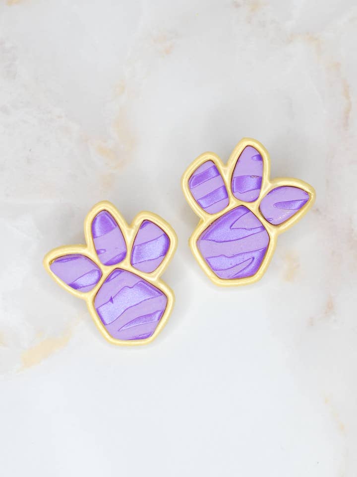 Orecchini a forma di zampa di tigre per la vendita all'ingrosso da parte di SATAZI