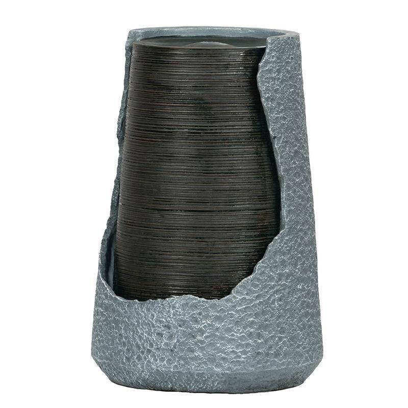 A&B Home Group Inc. – wholesale Outdoor ornament/decor – 17x17x26" Polyresin Fountain - Gray1