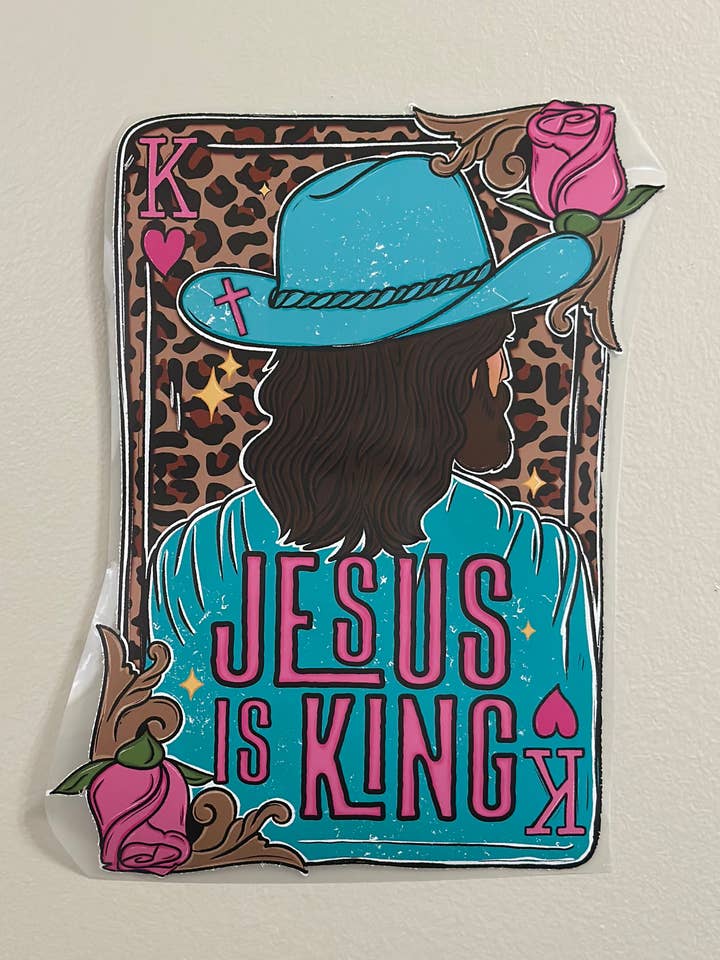 De King Pink HTV Transfer voor wholesale door Spurs & Spades