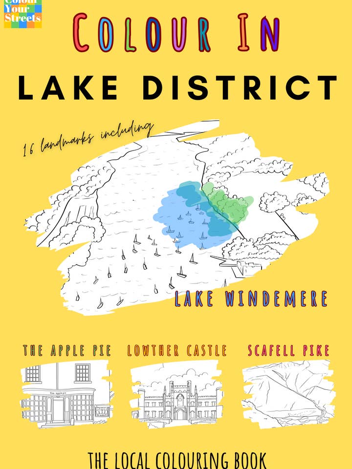 Lake District Colouring Book (A4) for wholesale by Colour Your Streets