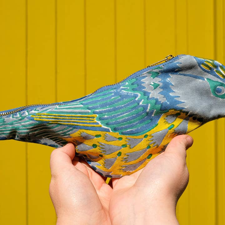 East End Press - Wholesale Pencil Case/Pouch - UK/EU: Blue Tit Fabric Case8