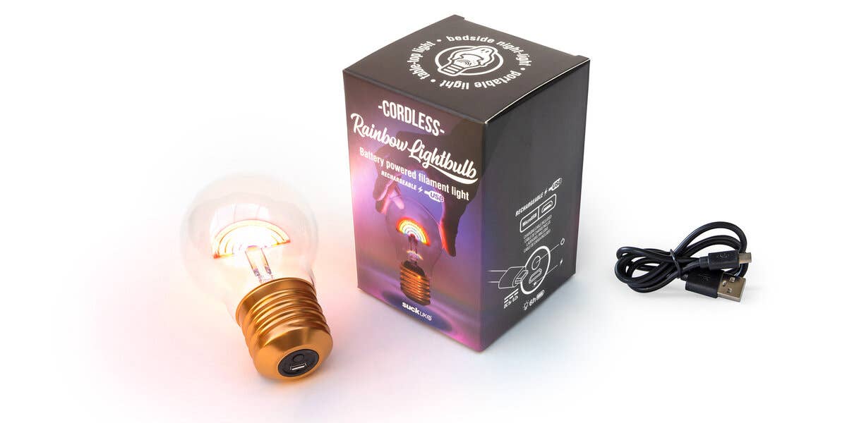 SUCK UK Ltd - USA - Wholesale Light Bulb/Puck - Cordless Rainbow Lightbulb2