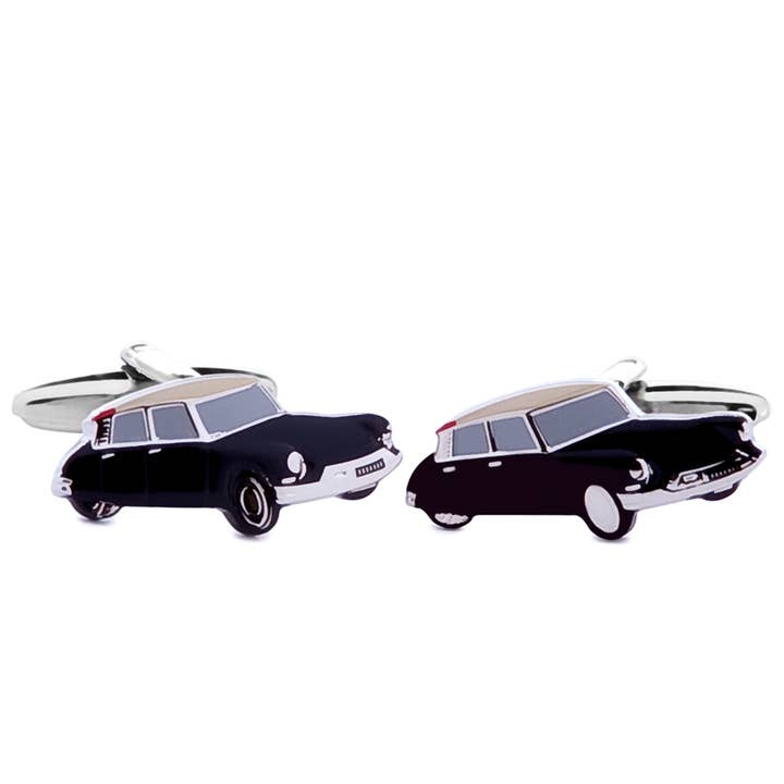 Shark bil emalje skjorte manchetknapper for engroshandel hos Ox Gemelos