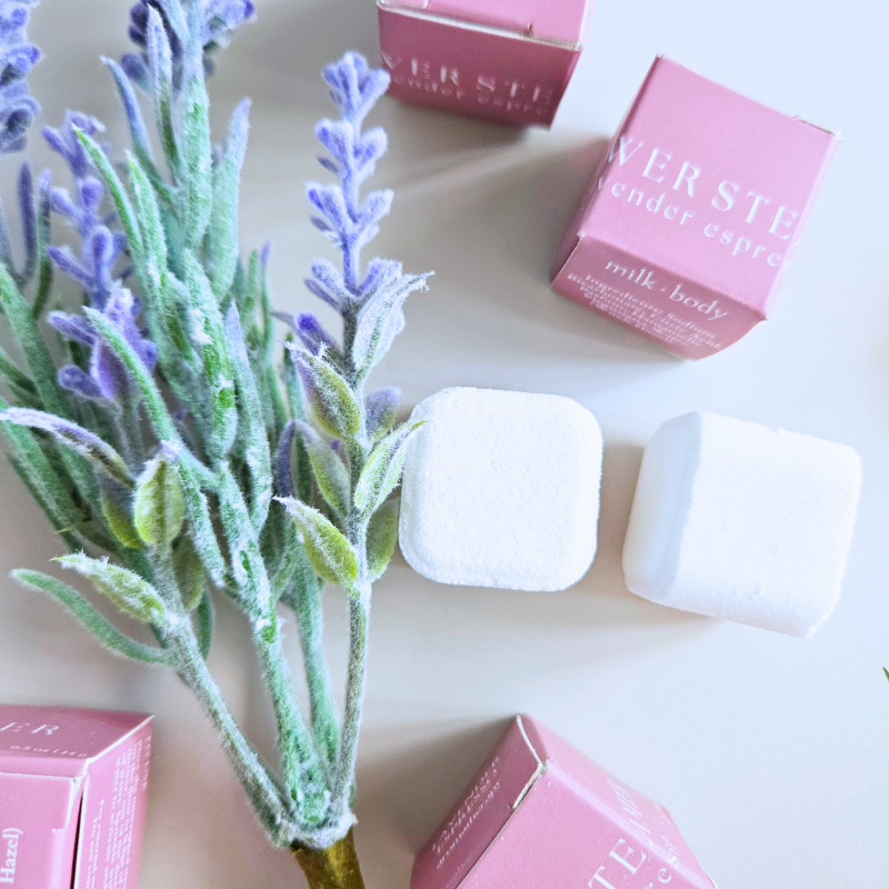 Milk + Body - Wholesale Shower Steamer/Bomb - Lavender Espresso | Seasonal Shower Steamer1