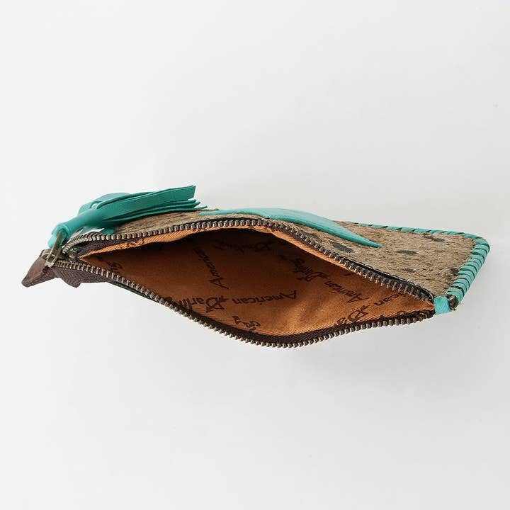 LS Western - Wholesale Coin Purse - Women's - ADBGD165 Coin Hair-On Genuine Western Leather Women Bag