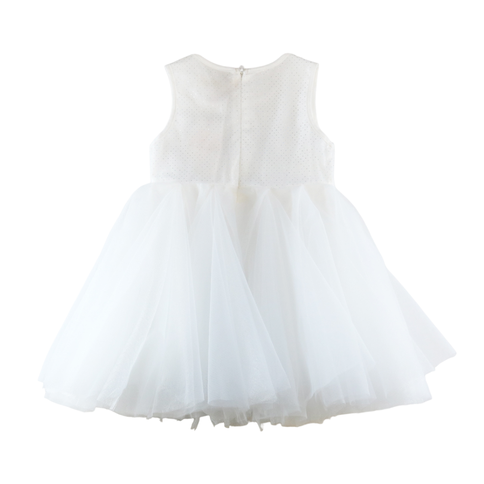 Doe a Dear - Vendita all'ingrosso Vestito - Bambini - S15 22190 Abito Trasparente Ricamato con Motivi Floreali3