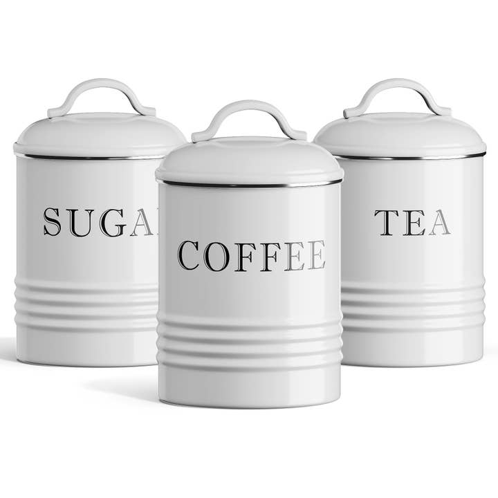 Barnyard Designs - Wholesale Canister Set - S/3 Petite Metal Kitchen Canisters