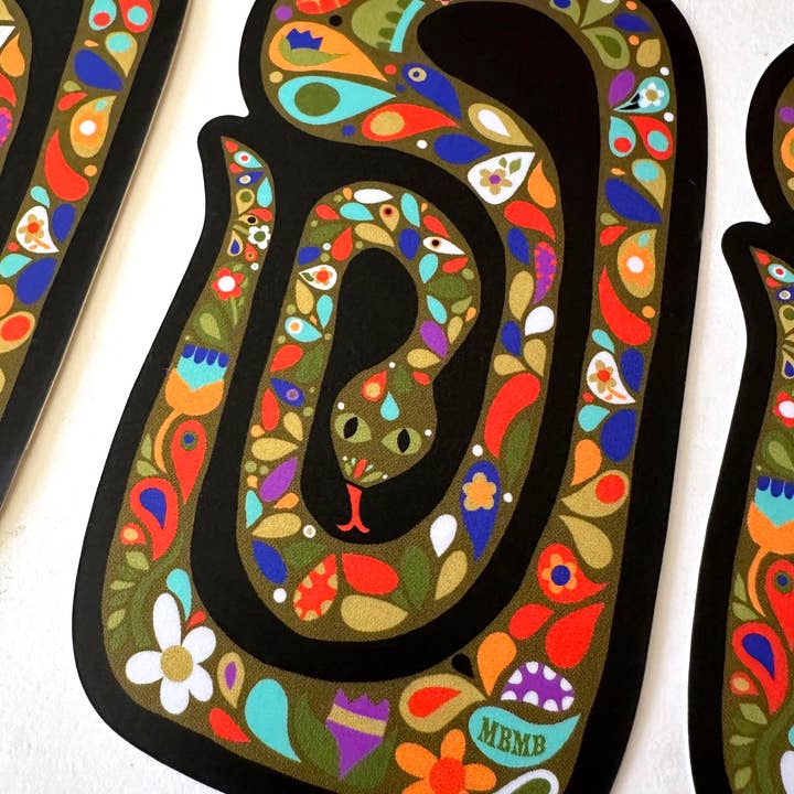 MBMB - Wholesale Sticker - Scandi Snake- weatherproof sticker