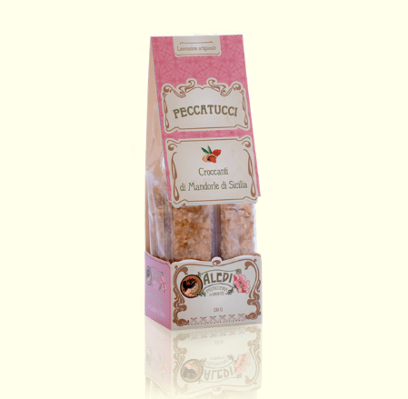 Aledi Pasticceria in Bronte - Wholesale Nougat - Peccatucci Sicilian almonds - 100 g0