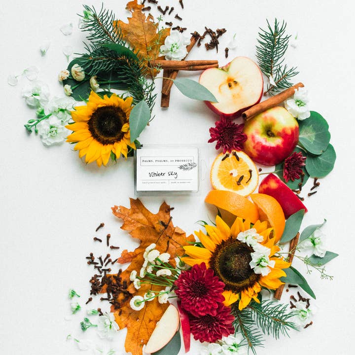 October Sky Wax si scioglie per la vendita all'ingrosso da parte di Palms, Psalms, & Prosecco