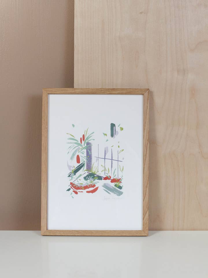 Urban Garden Art Print for wholesale by Sophie Tresidder Printmaker