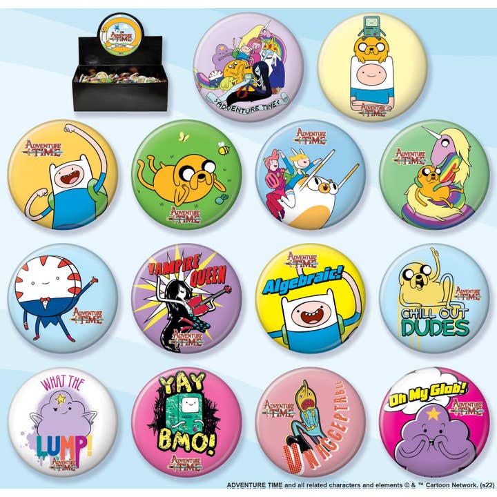 Adventure Time 144 Piece Button Assortment for wholesale by Ata-Boy