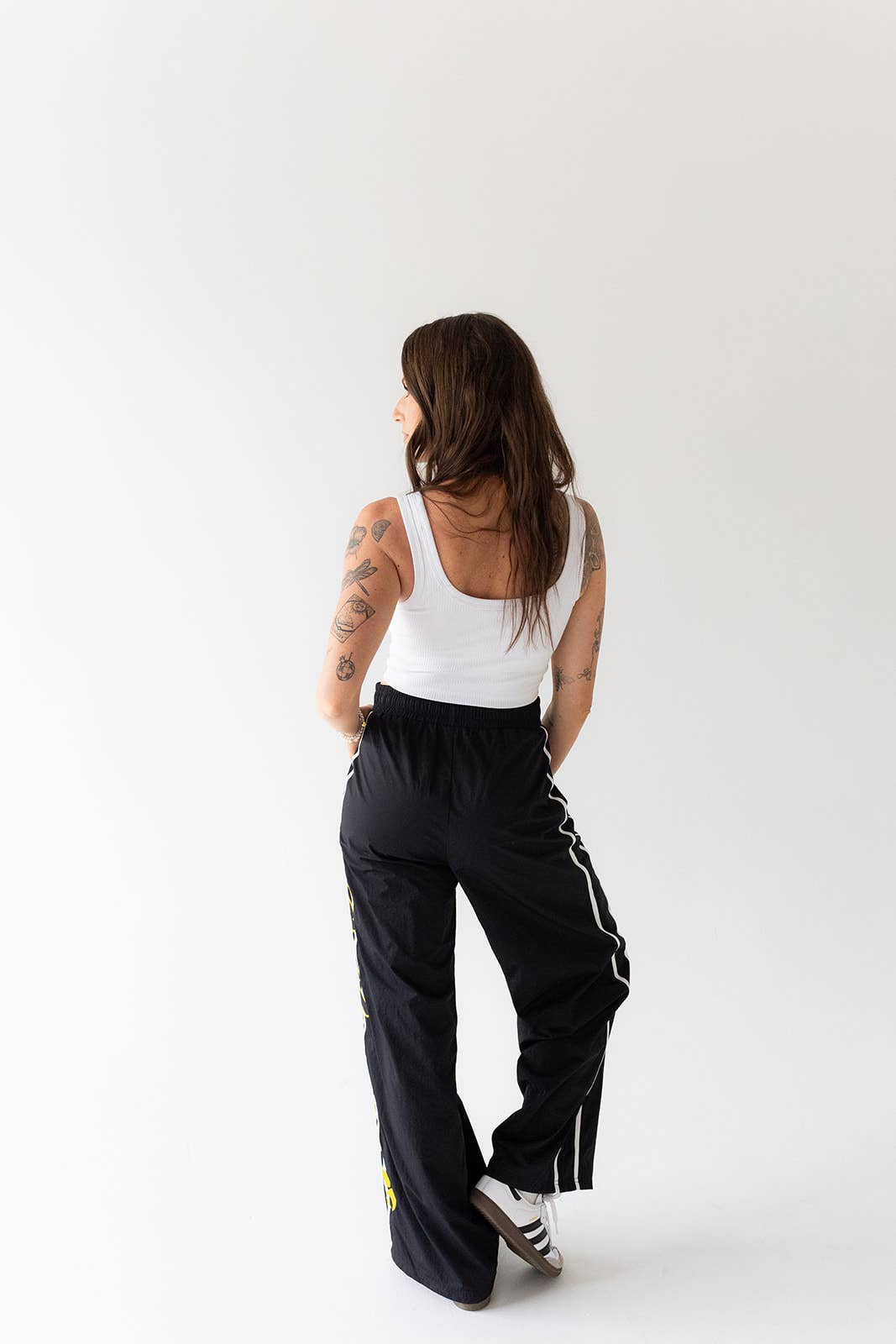 BLACK Iowa Swanson Sweats Track Pant for wholesale on Faire1
