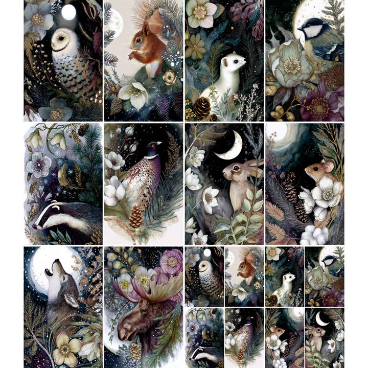 Nuit d'hiver 2 papiers de riz, 8 x 10,5 pouces (A4) pour la vente par Craft Kreatively