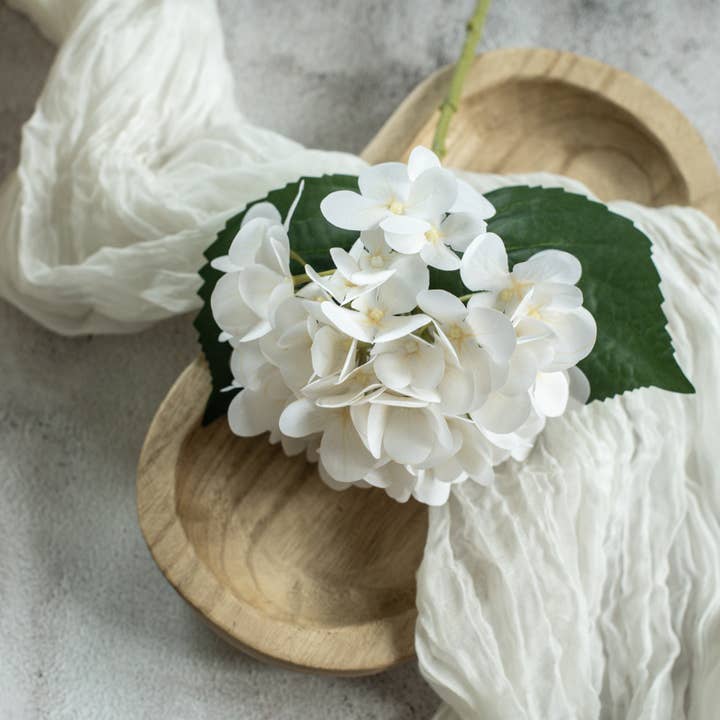 14" IVORY HYDRANGEA PICK for wholesale by Ragon House