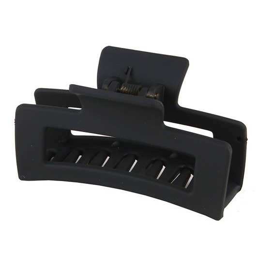 ACCITY - Wholesale Hair Clip - Women's - 3.35" Minimalist Rectangle Hair Claw Clip_CWAHA0088