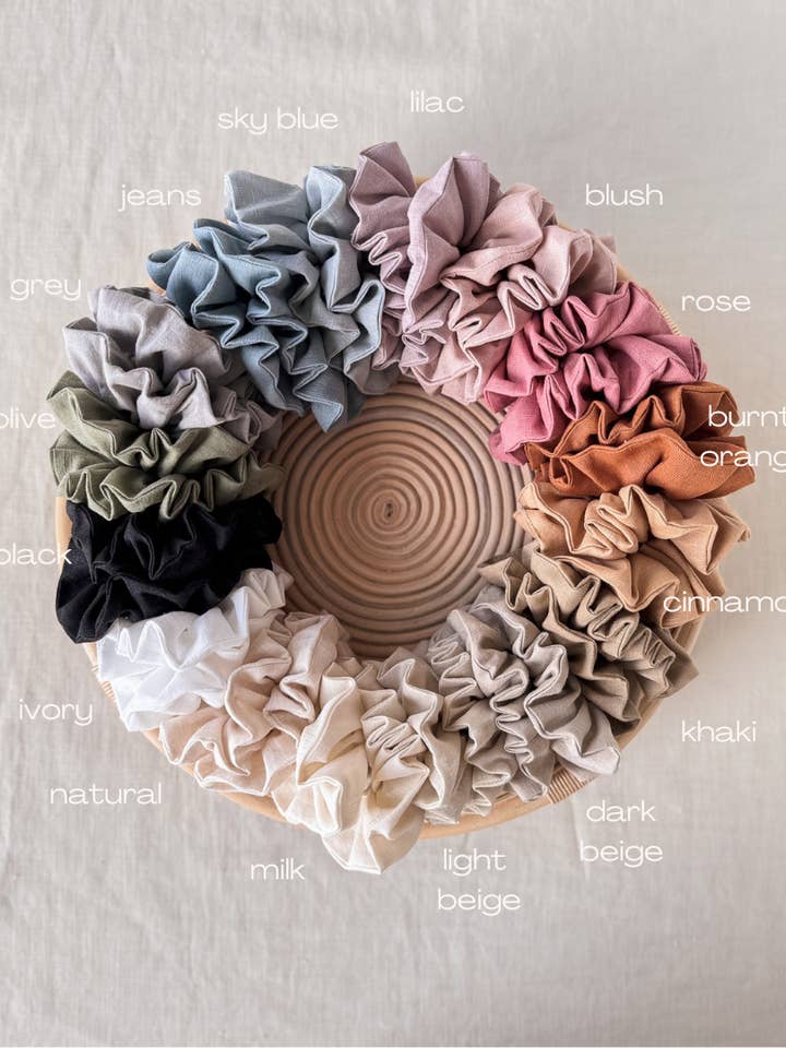 Scrunchie / Linen for wholesale by Evelina Apparel
