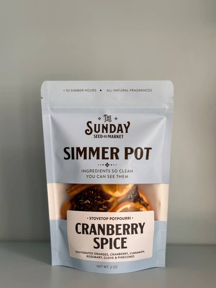 Cranberry Spice Simmer Pot | Cranberry Orange Cinnamon for wholesale by The Sunday Seed