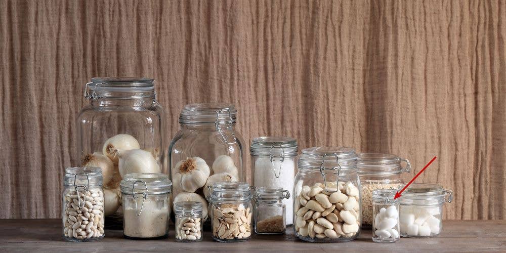 Fiorirà un giardino – Engroshandel Krukke – Mini cylindrisk glasbeholder med clipslåg, 70 ml3