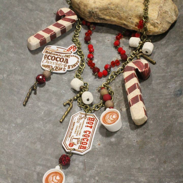 The Primitive Peddler, Inc. - Wholesale Pendant/Charm Necklace - Hot Cocoa Time Of Year Layered Necklace2