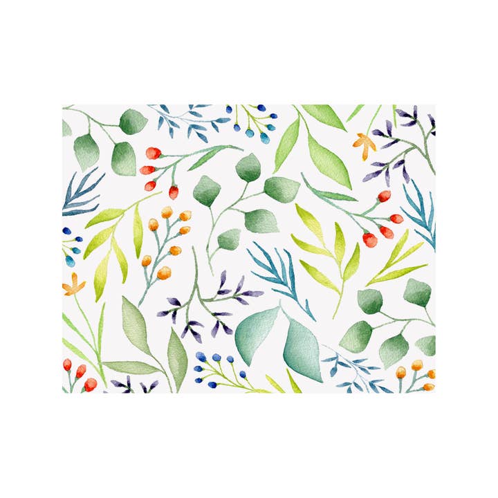 Foliage Floral Note Card for wholesale by Brake Ink Stationery