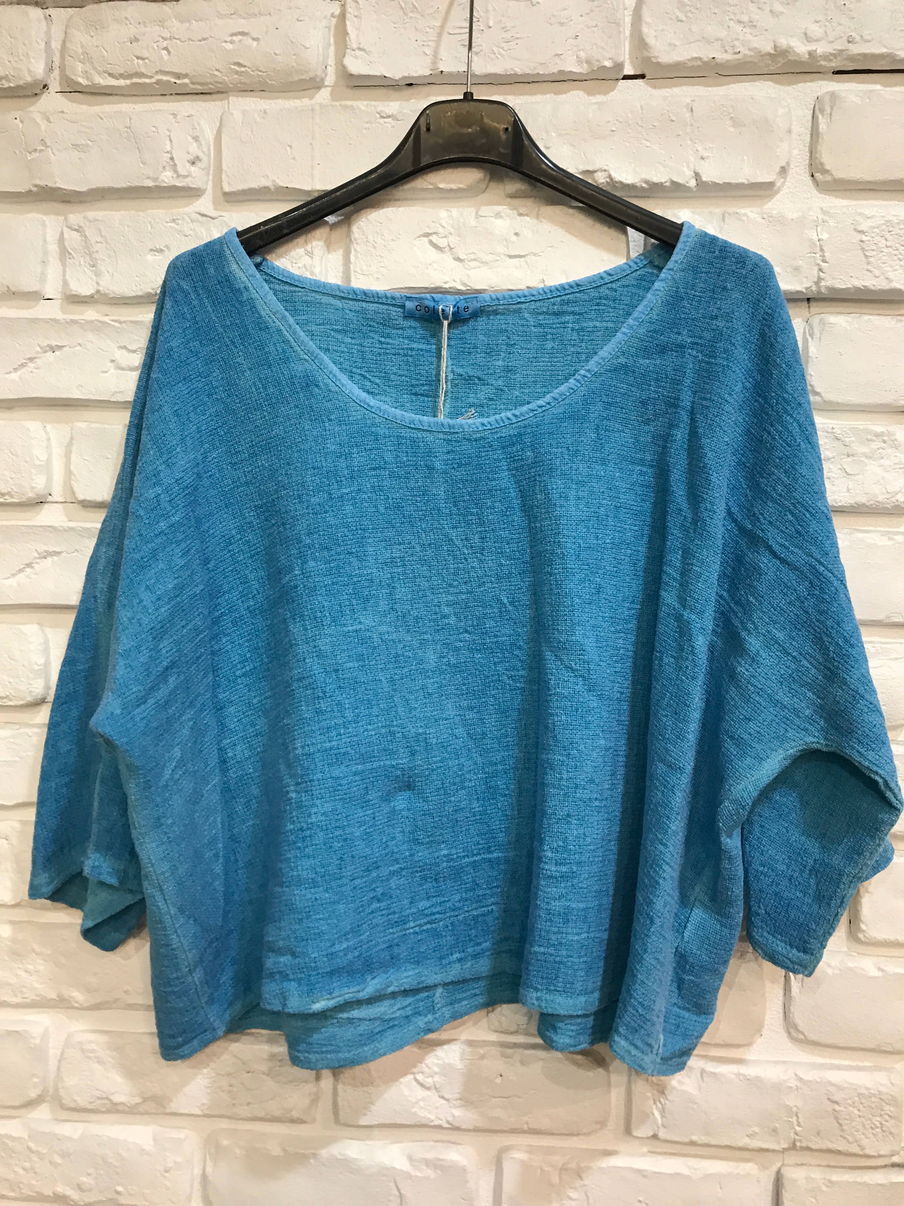 la maison des fibres naturelles – wholesale T-shirt – women's – TOP 3791 90% COTTON 10% LINEN31