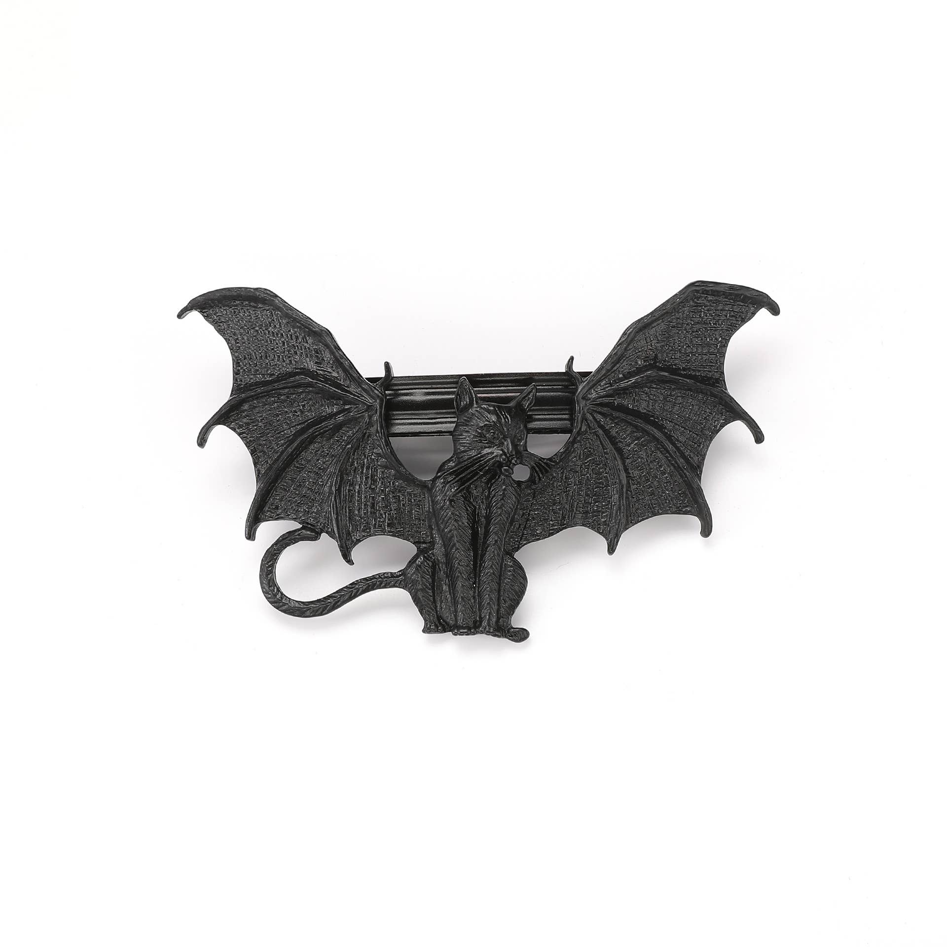 Tourtiwi – wholesale Hårklämma - Dam – Gotisk fladdermus - Vingade katthårklämmor för en kuslig Halloween-look3