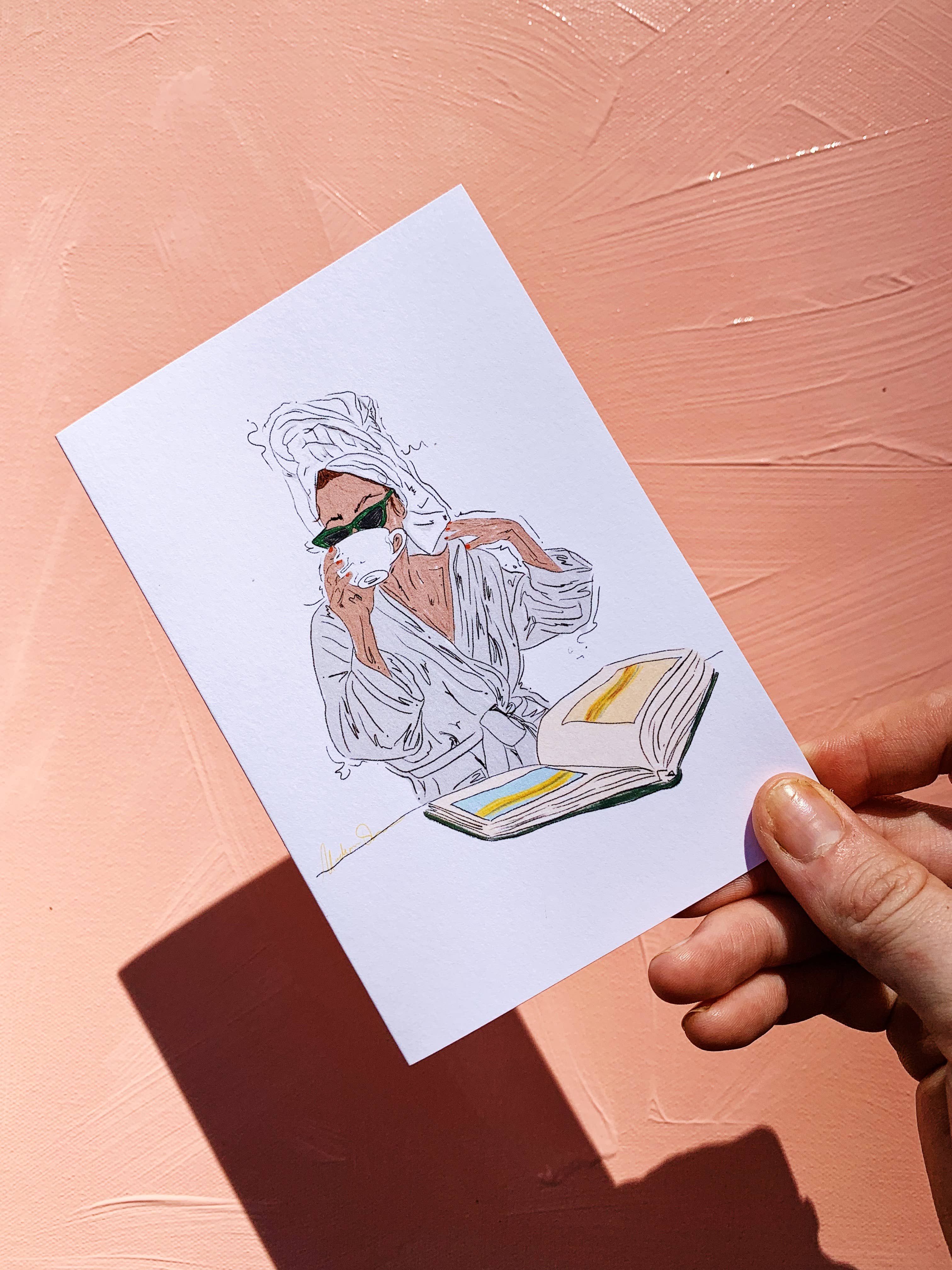 Madison O'Brien Art - Vente Carte de vœux classique - Rothko in The Morning - Carte unique0