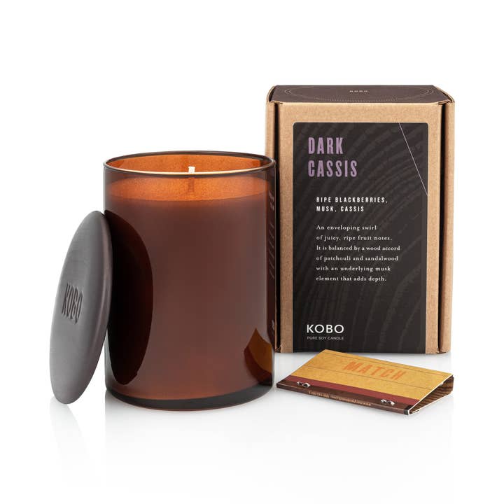 Dark Cassis Candle - 15oz. for wholesale by KOBO