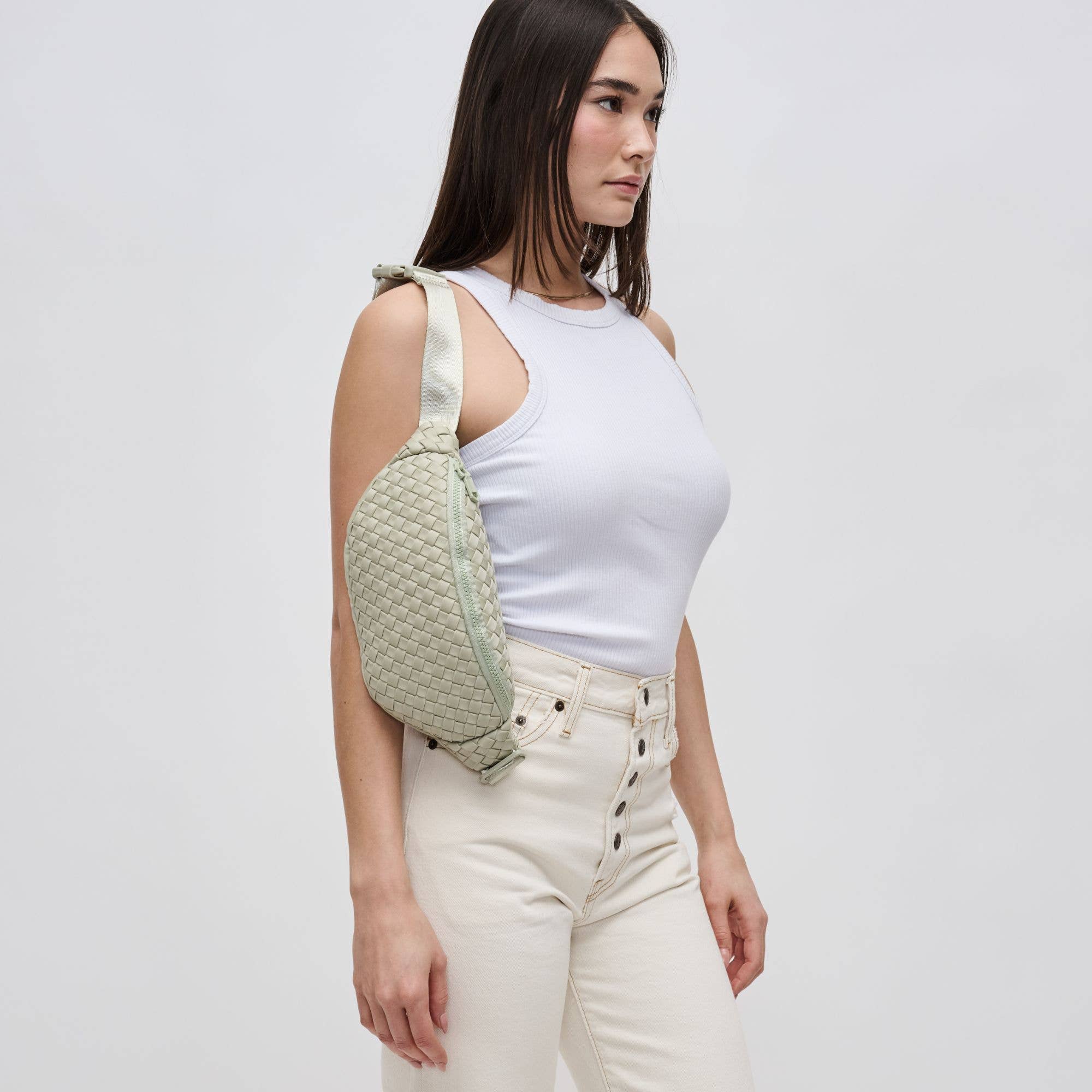 Sol and Selene - Wholesale Belt Bag - Women's - Aim High Woven Neoprene Belt Bag106