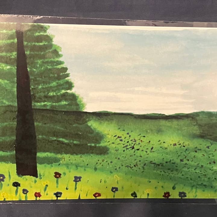 Field 5x7 Watercolor and Acrylic Art Print for wholesale by The Jack Dabbler