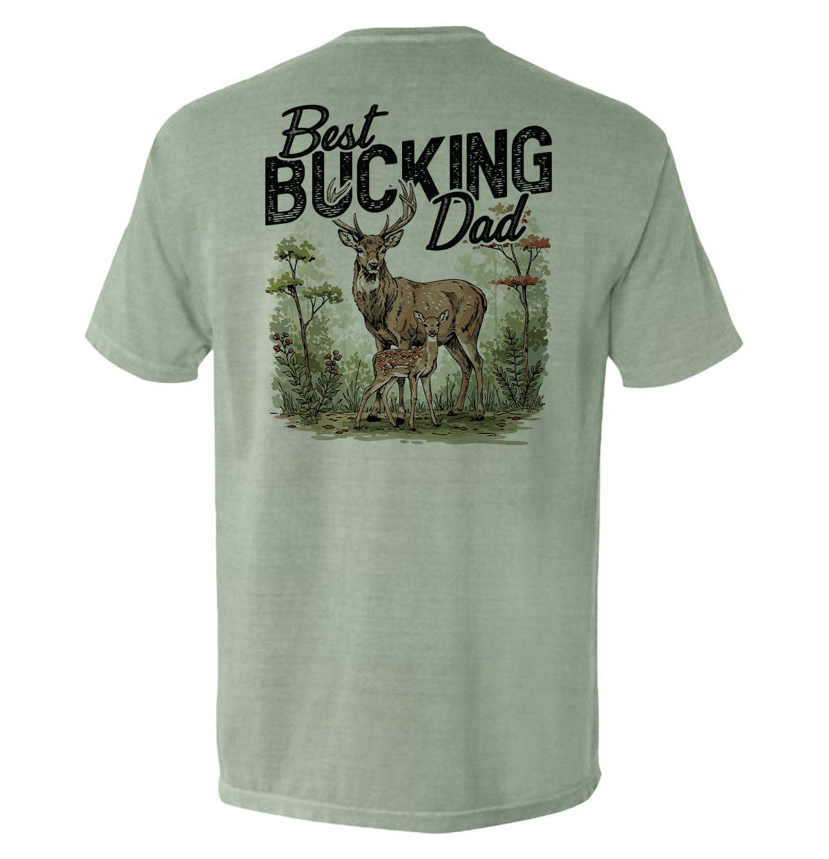 Shield Republic - Wholesale Screen Printed T-Shirt - Men's - Best Bucking Dad1