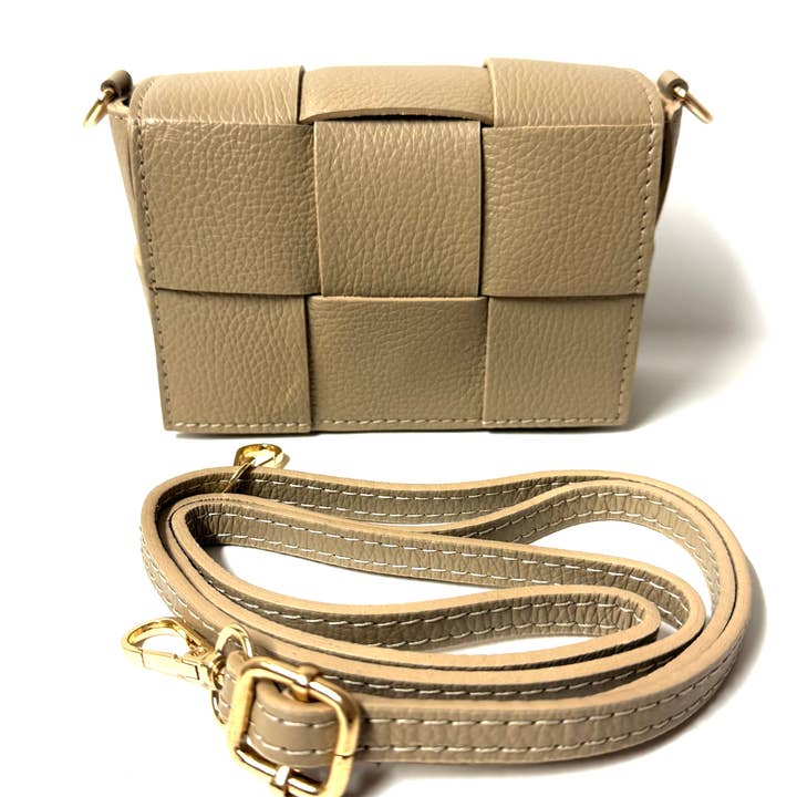 Cassette Barcelona - Wholesale Crossbody bag – Women's - Cassette - Neddie Leather Crossbody & Waistbag Taupe1