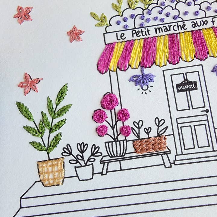 Maison Camomille - Wholesale Embroidery/Cross Stitch Supplies - Embroidery Card – The Little Flower Market2