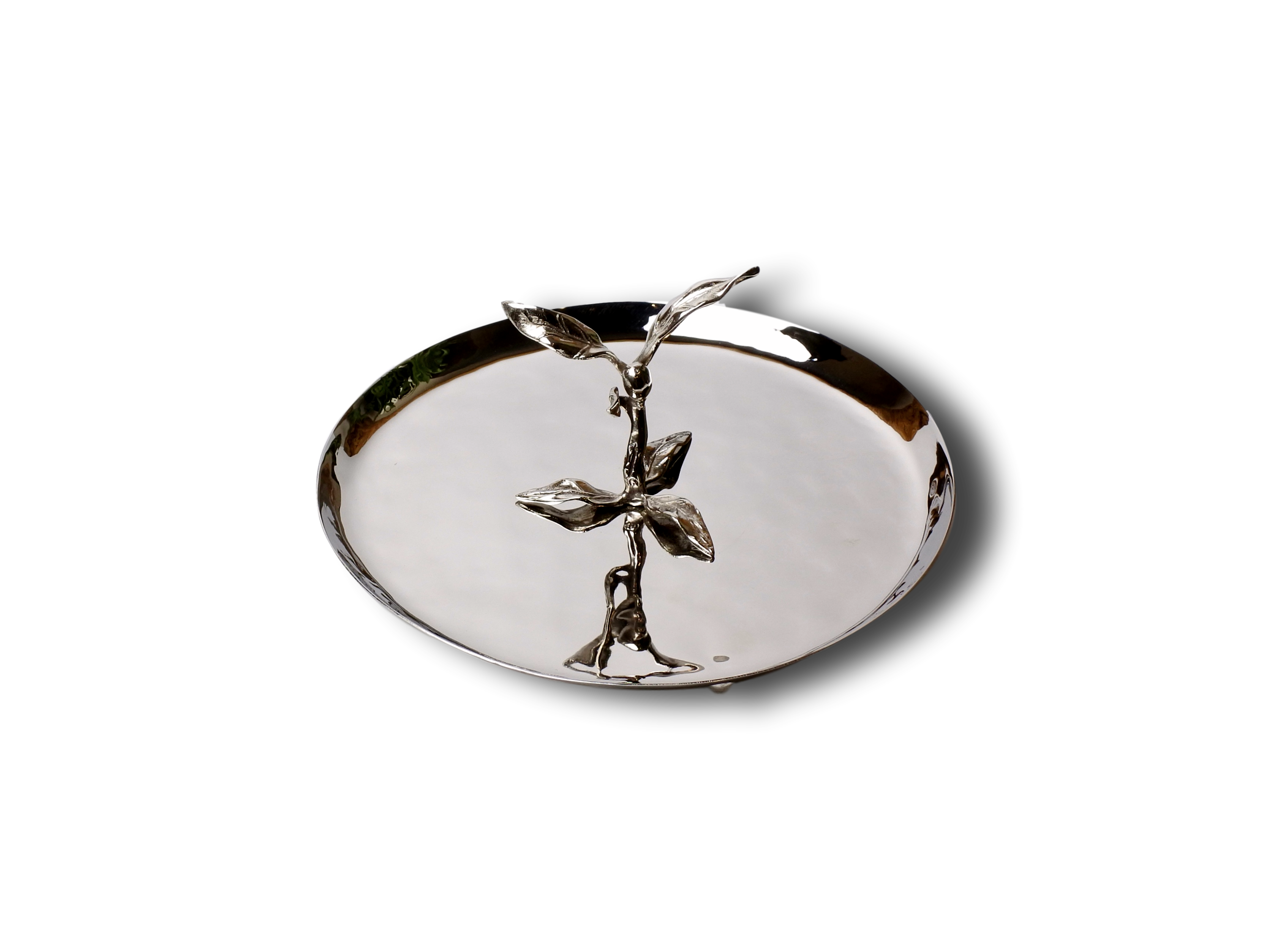 Carmel Ceramica - Wholesale Decorative Tray - Oliveira Stainless Steel Tidbit Tray0