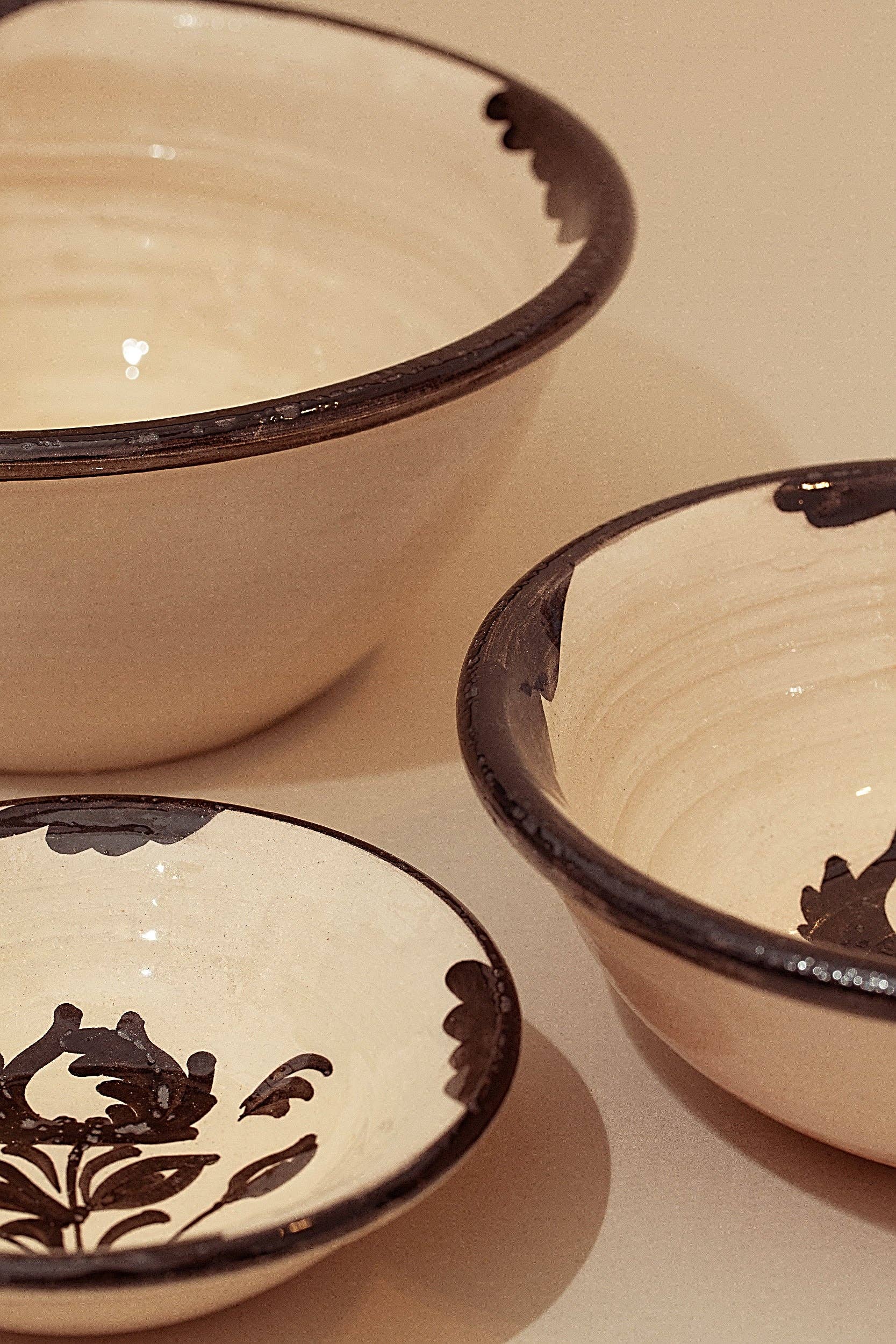 Eturel Madrid - Vente Bol de service - Set de bols en céramique granaíno noirs3