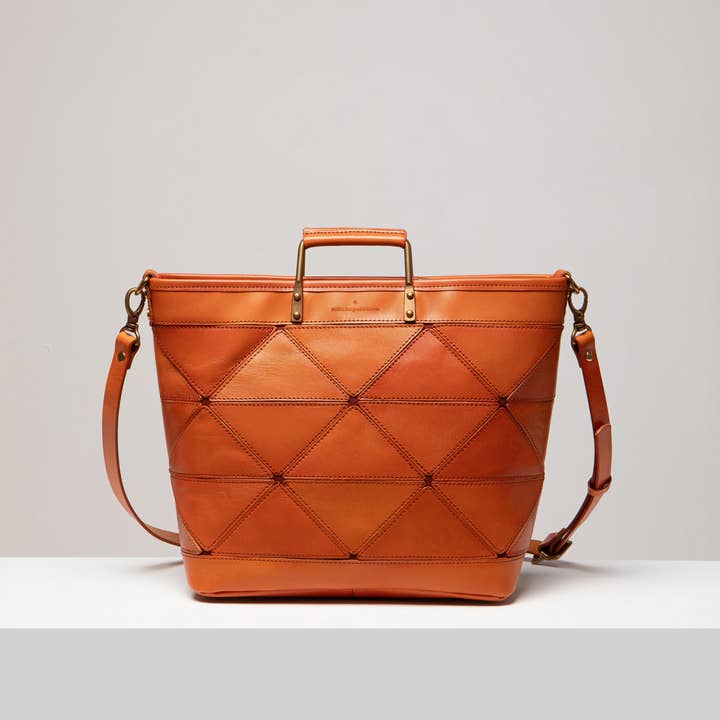 UPPDOO – Großhandel Tragetasche – Damen – Große Origami-Tasche - Kurkuma