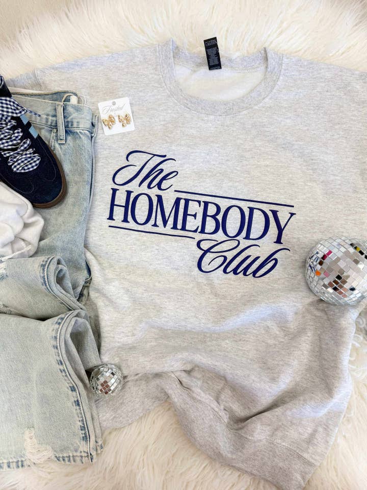 The Homebody Club Puff Sweatshirt for wholesale by Hart and Hollow
