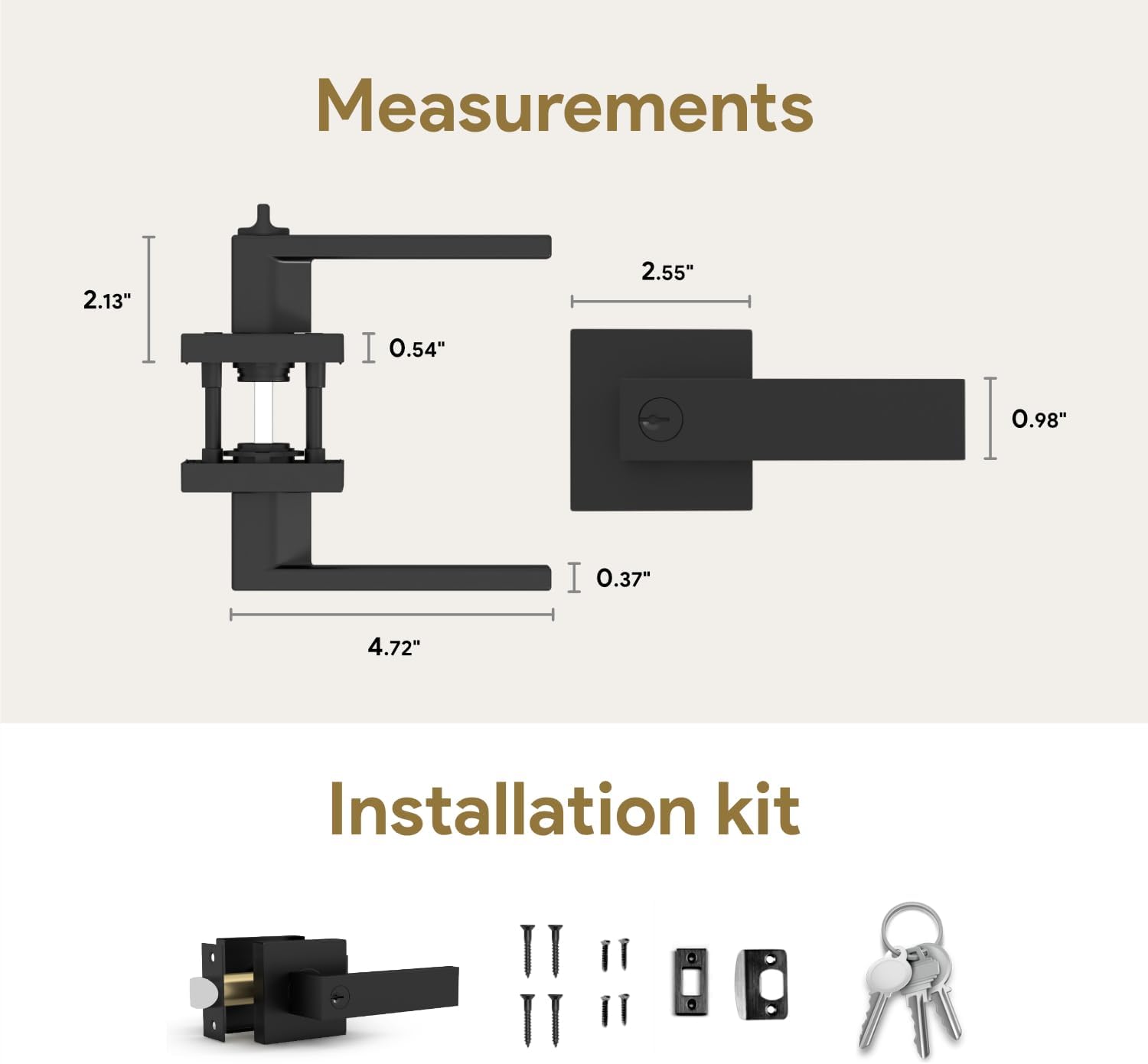 Mega Handles - Wholesale Knob/Pull - Robell Single | Entry Lever Door6