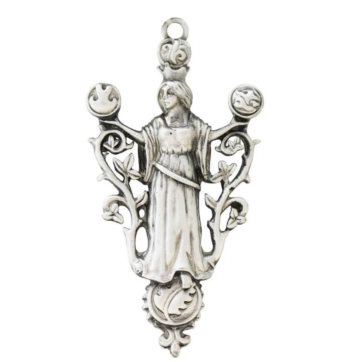 Collier Pendentif Charme Gaia Élémentaire - Bois Vert pour la vente par Eastgate Resource