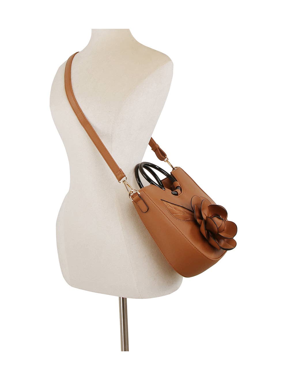 Handbag Factory Corp - Wholesale Top Handle Bag - Women's - Blossom Accent Handbag8