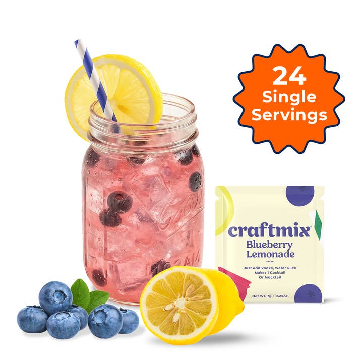 Craftmix - Wholesale Cocktail Mix/Syrup - Blueberry Lemonade & Cocktail Mixer - Single / Caddy Refill