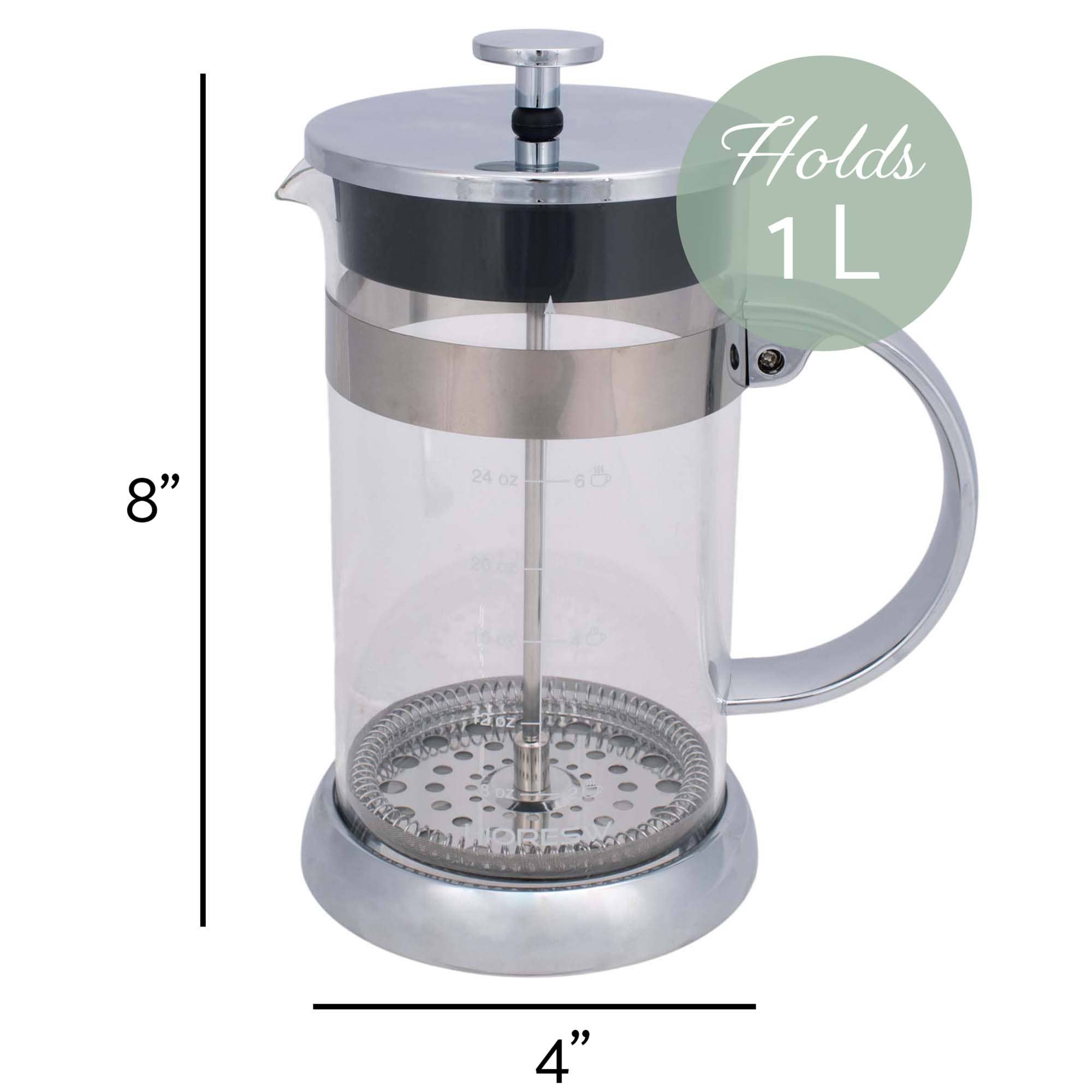 EAST AVENUE - Wholesale French Press - Glass and Stainless Steel French Press3